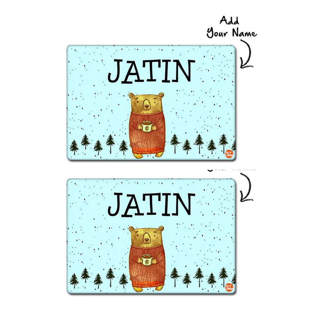 Customized Return Gifts for Birthday Personalized Tablemat - Cute Bear - Image 3