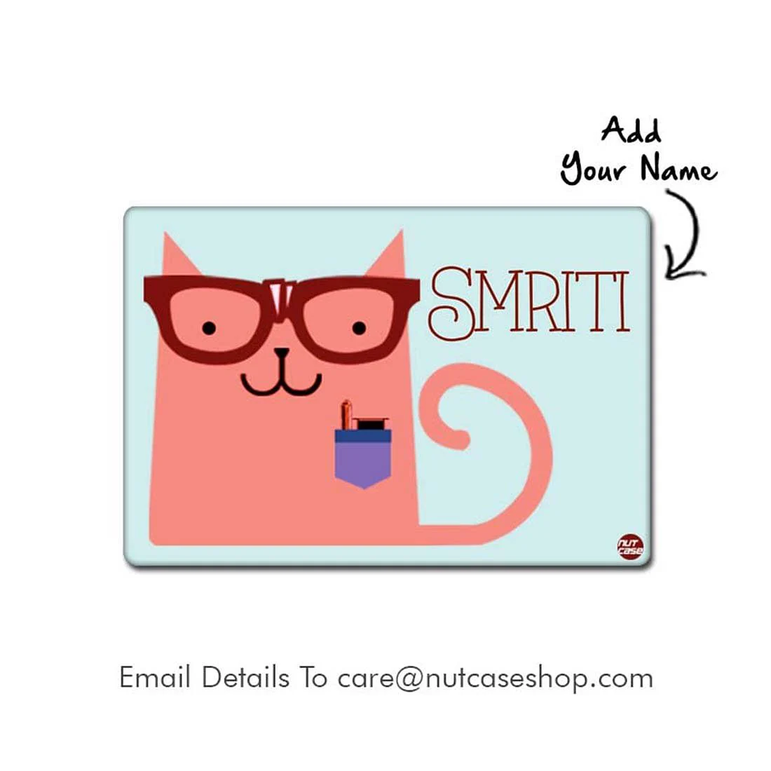 Personalized Fabric Table Mats For Kids - Office Cat - Image 2