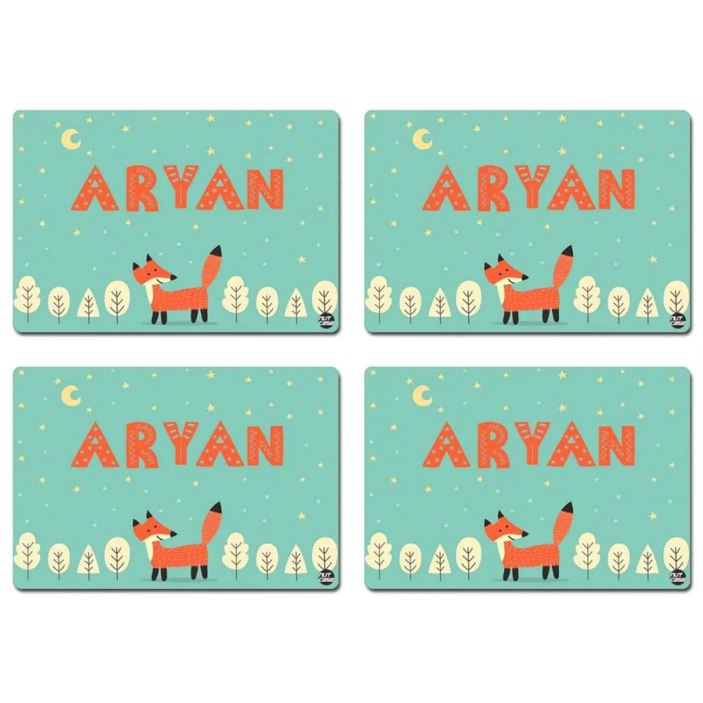Personalised Table Mats for Dining Table Birthday Return Gifts - Fox - Image 5