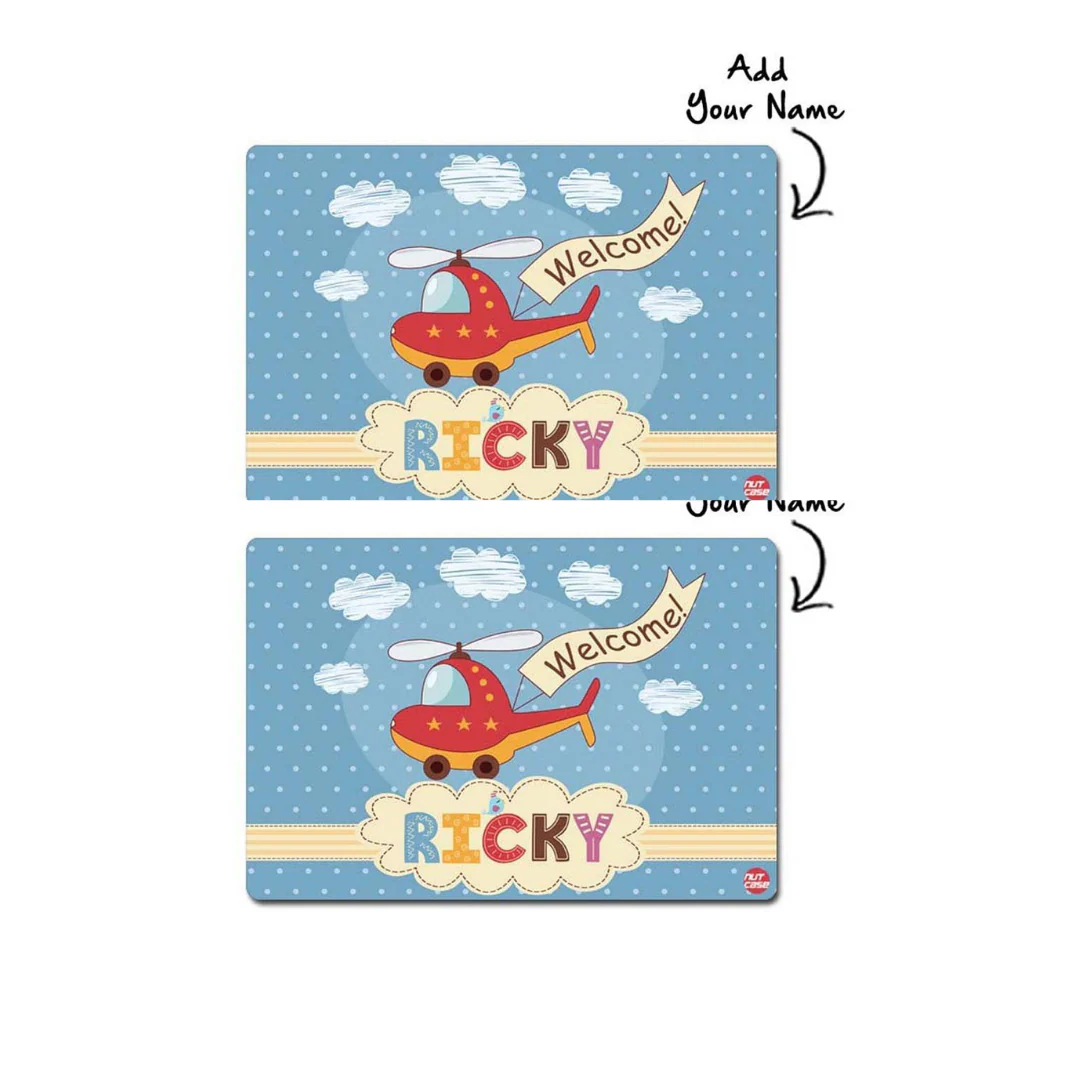 Custom Table Placemats Return Gift Ideas for 1st Birthday - Helicopter - Image 4