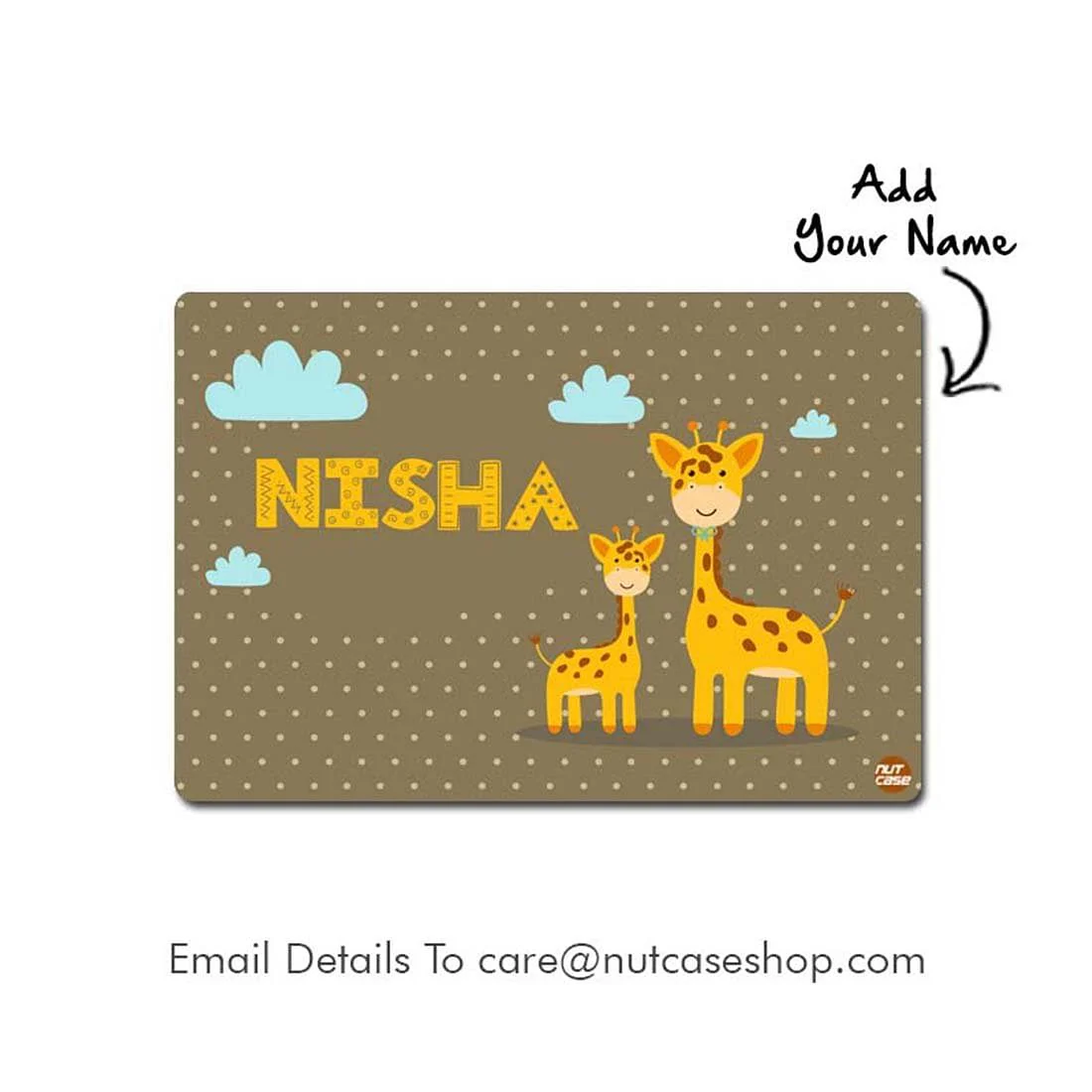 Personalized Table Mats for Kids Birthday Return Gifts Ideas - Giraffe - Image 2