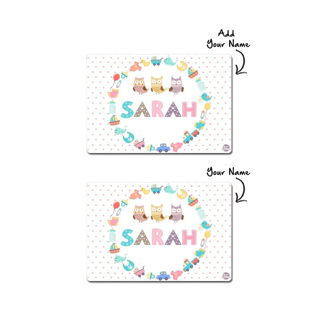 Customized Return Gifts for Birthday Party Placemats  -  Multidesign & Owls - Image 3