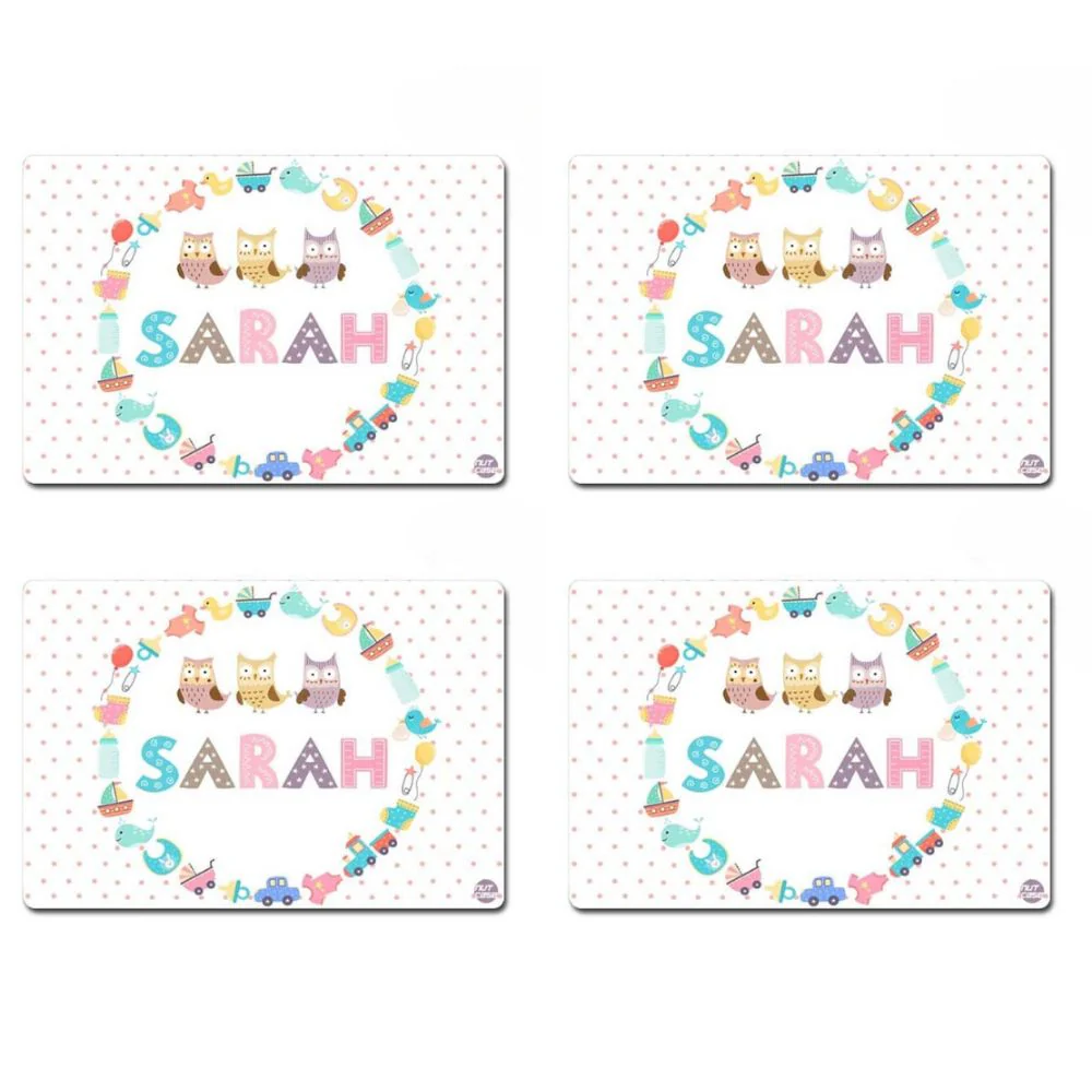 Customized Return Gifts for Birthday Party Placemats  -  Multidesign & Owls - Image 5