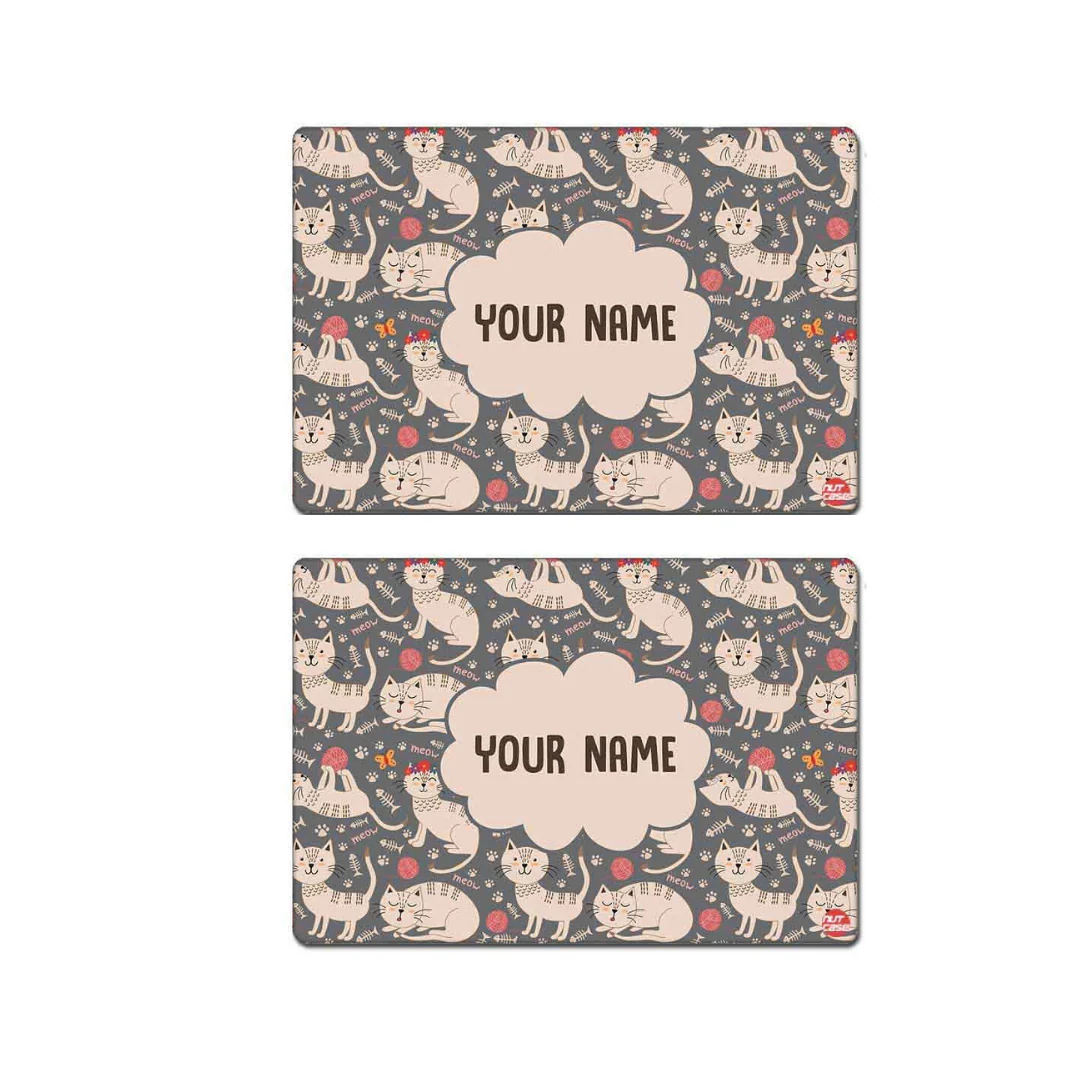 Personalized Table Mats Animal Theme Return Gifts for Kids - Cute Cat - Image 3