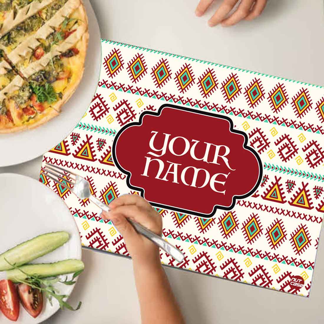 Placemats Customised Return Gifts for Birthday Add Your Name - Geometric - Image 3