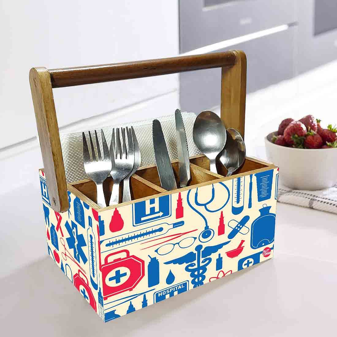 Cutlery Holder Stand Silverware Caddy Organizer for Kitchen - Doctors Prescription - Image 2
