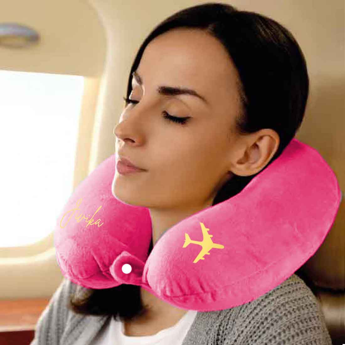 Neck Pillow for Plane Custom Aeroplane Pillow - Image 3