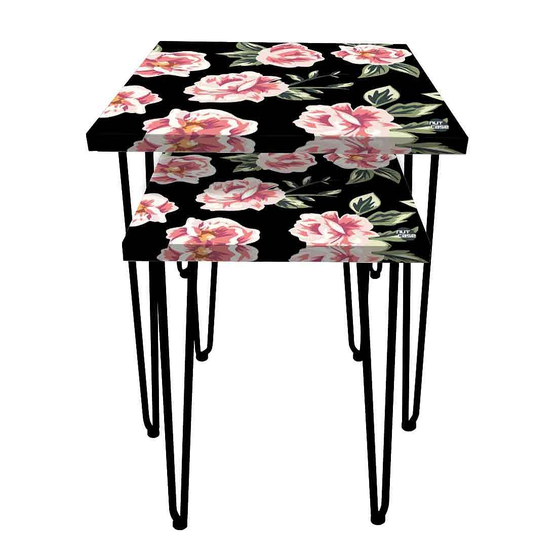 Nesting Coffee Tables for Living Room set of 2 -   Pink Rose - Image 4