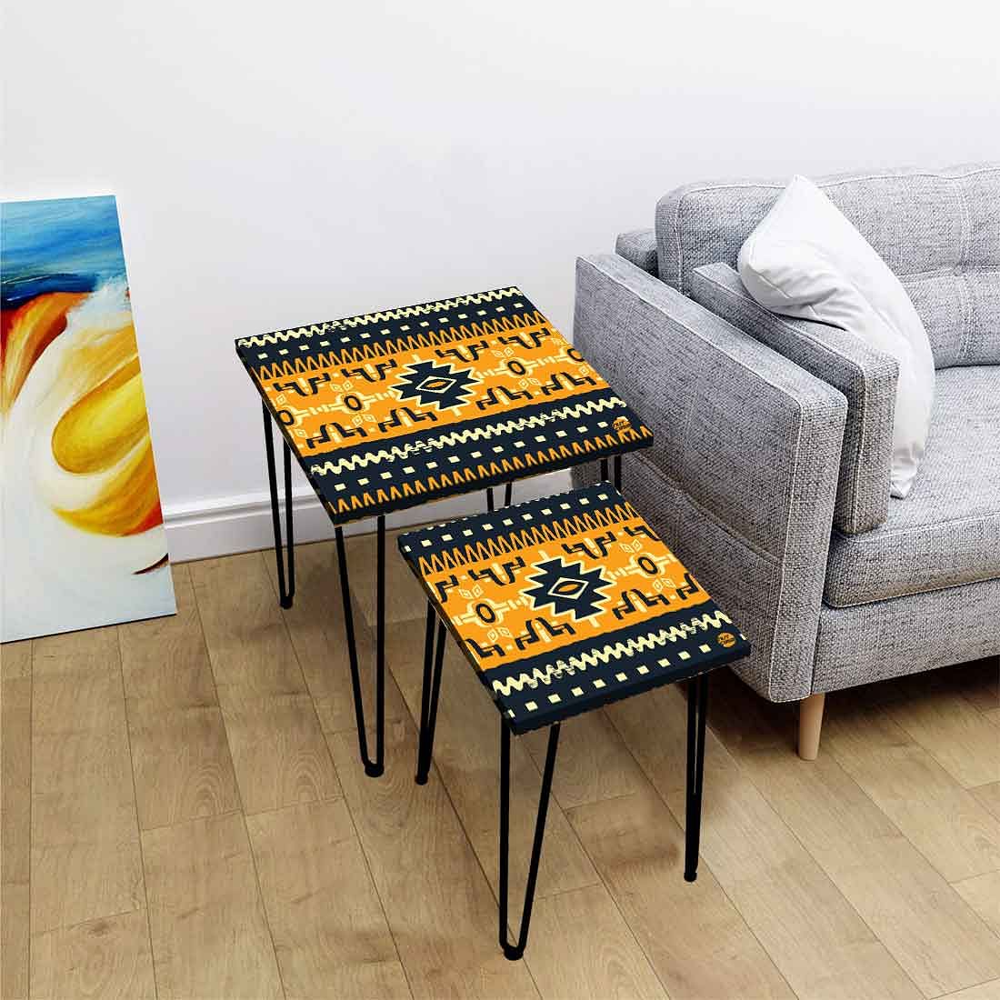 Nesting Table Modern Decor Nest of Tables for Living Room Set Of 2 - Mexican