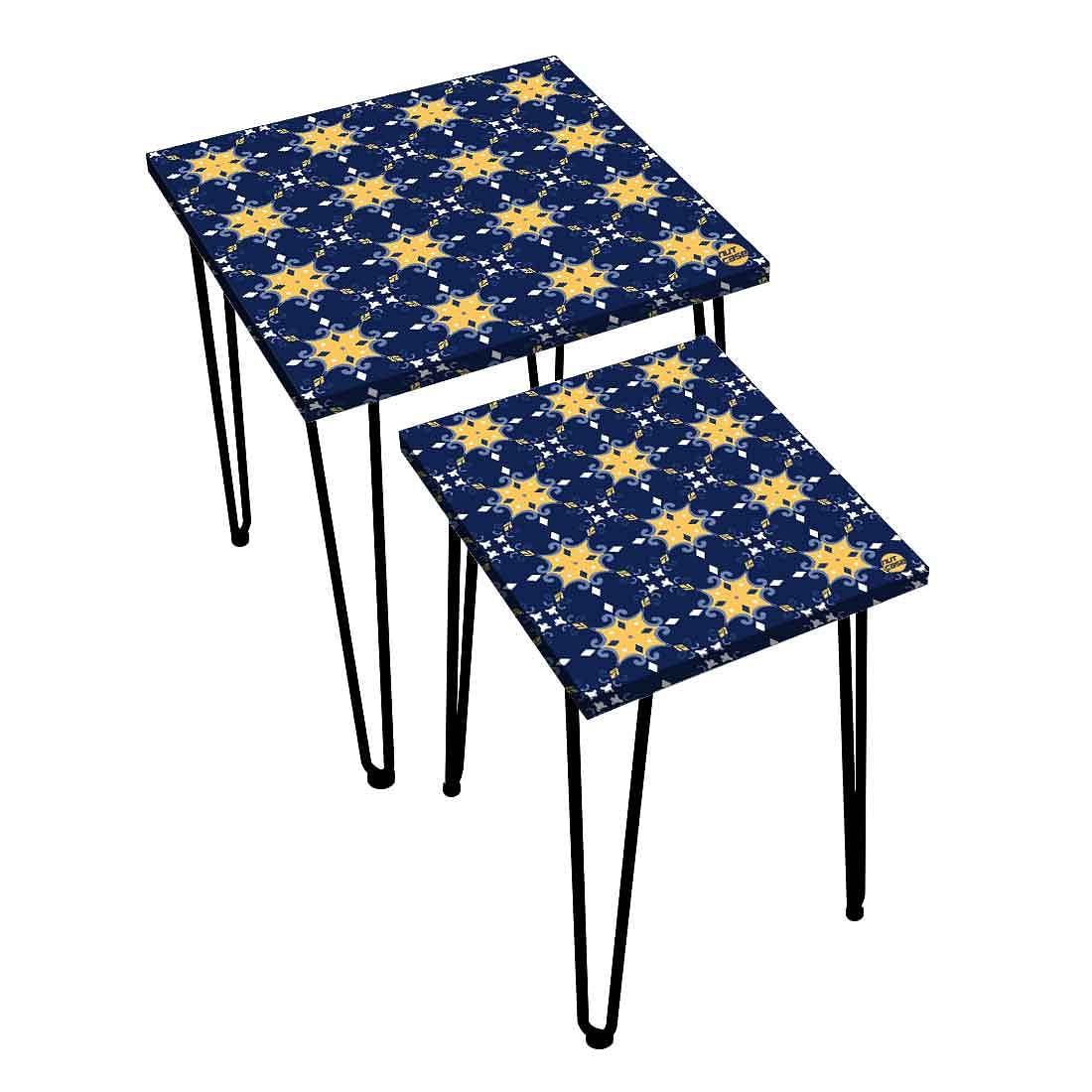 Designer Nest of 2 Tables for Living Room Balcony Side Coffee Table