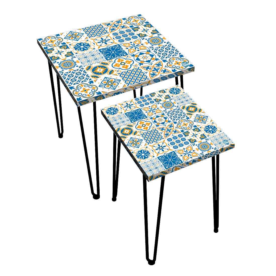 Nesting Coffee End Tables Modern Decor Side Table for Living Room - Love Lisbon