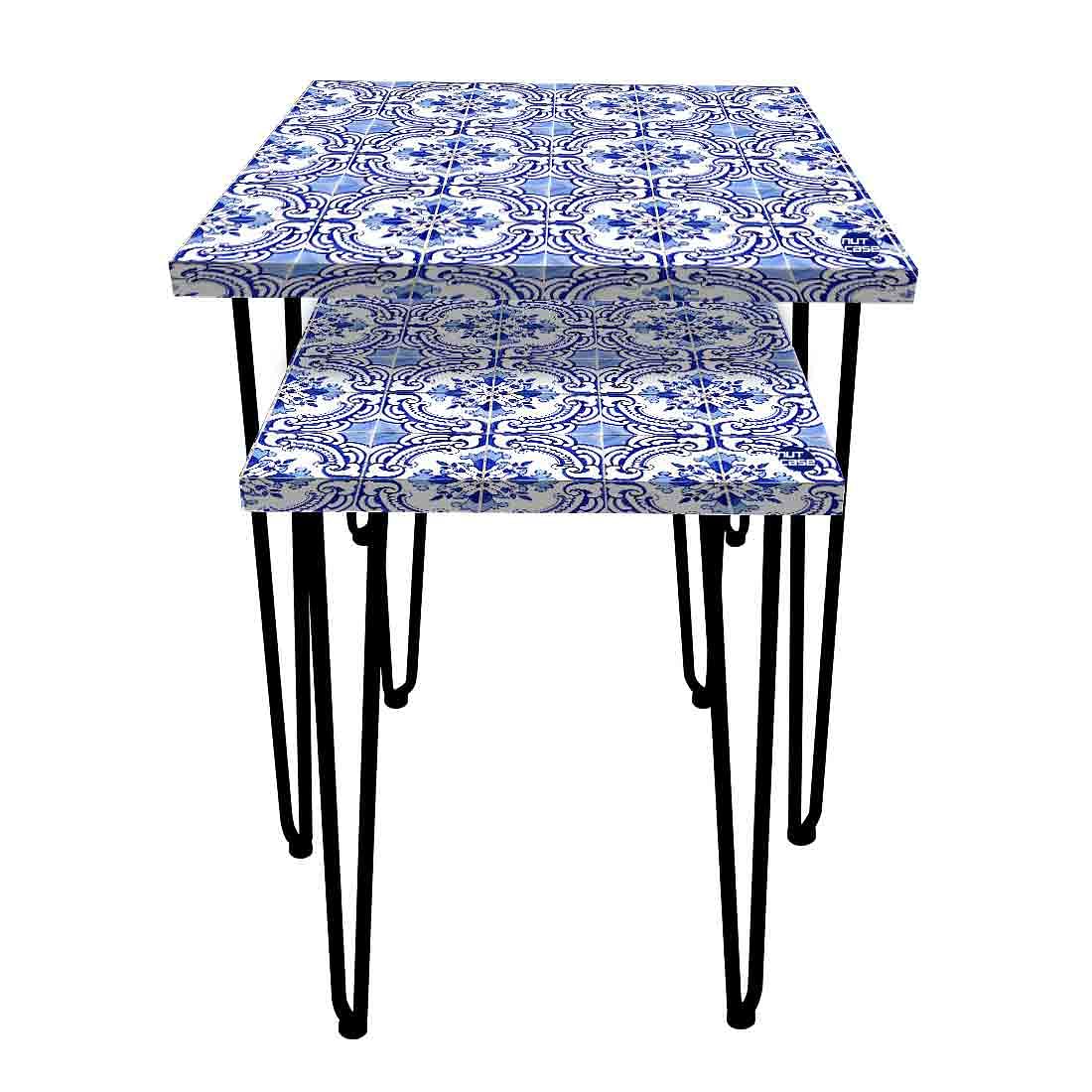 Designer Coffee Table Nesting Set of Two for Living Room - Goa Casa - Image 2