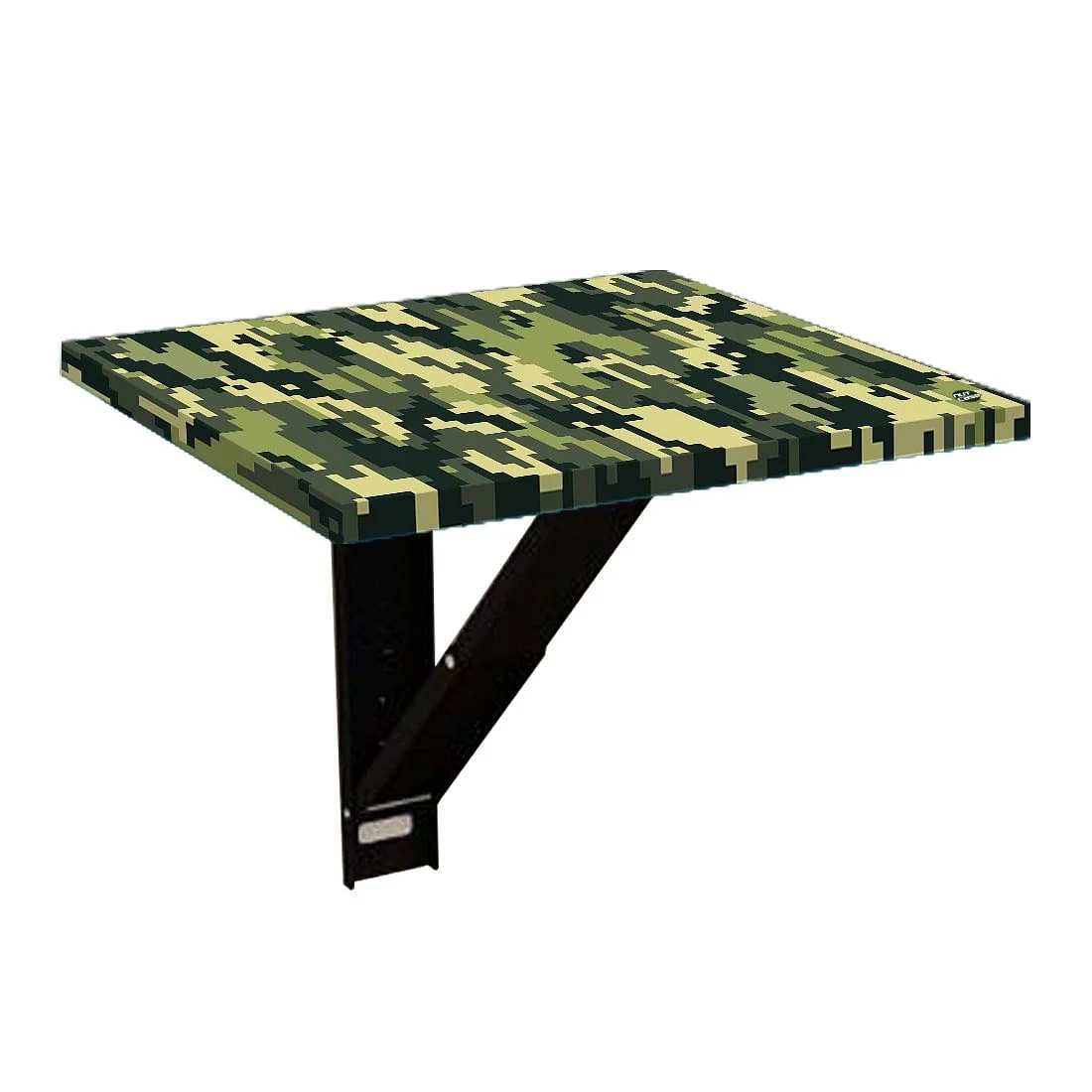 Fold Down Wall Mounted Folding Bedside Table With Desk - 8 Bit Camouflage - Image 6