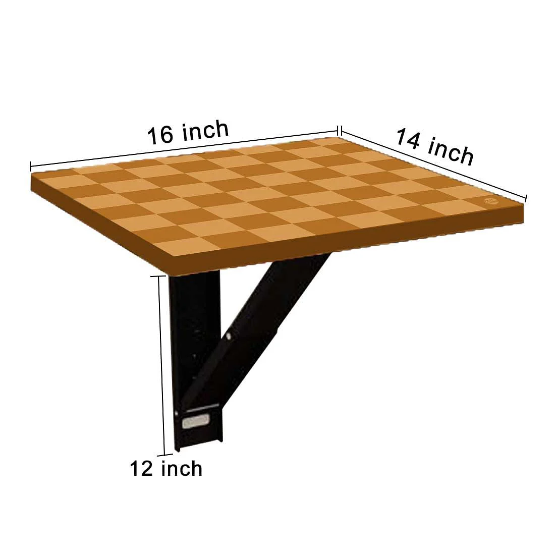 Modern Bedside Table for Bedroom   - Orange Check Pattern - Image 9