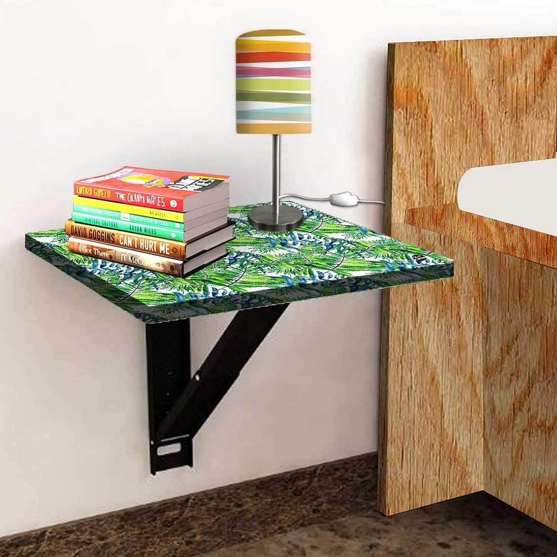Nutcase Small Floating Bedside Table-Green Leaf - Image 4