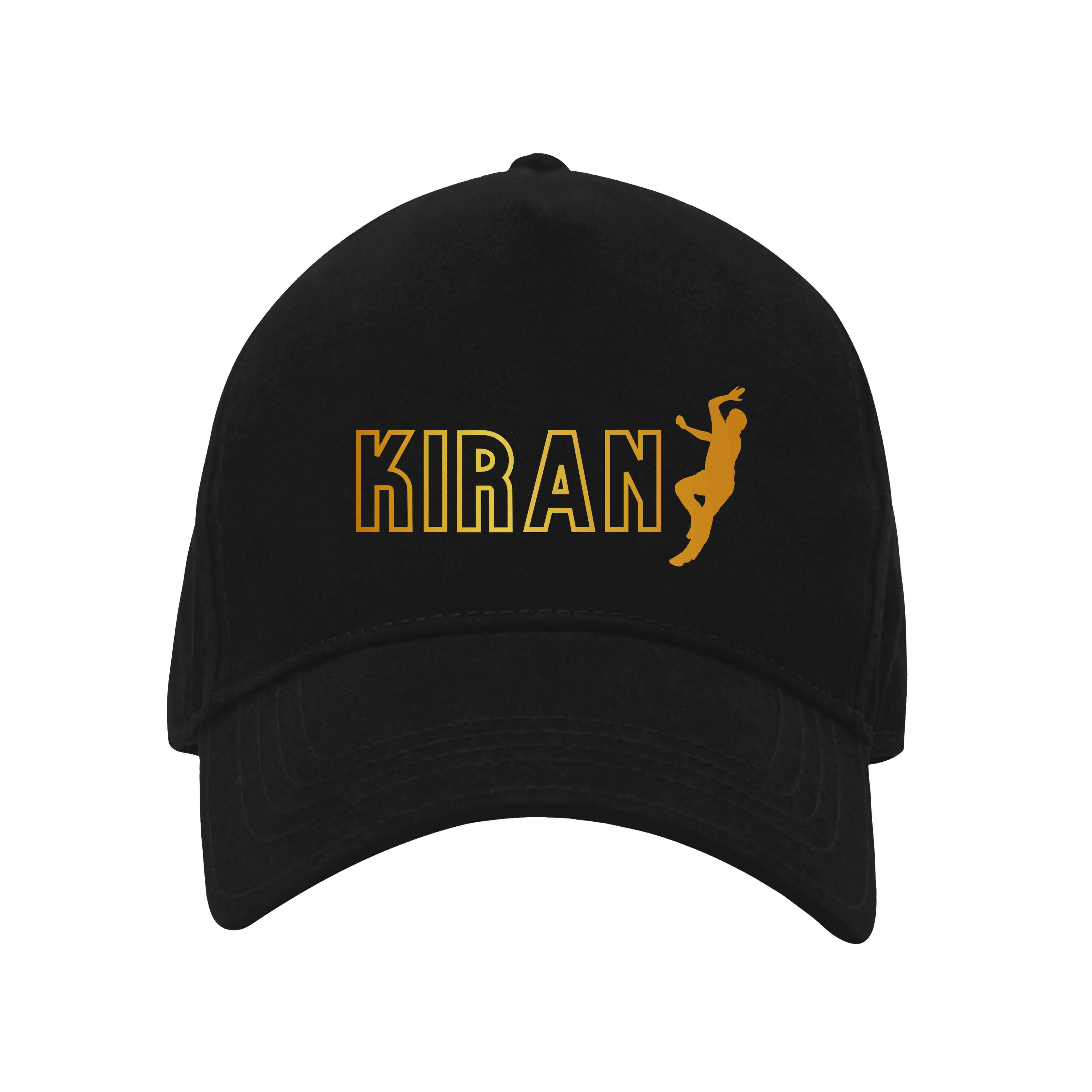Nutcase Cap in Black - Customized Name On Black Cap - Cricket - Image 8