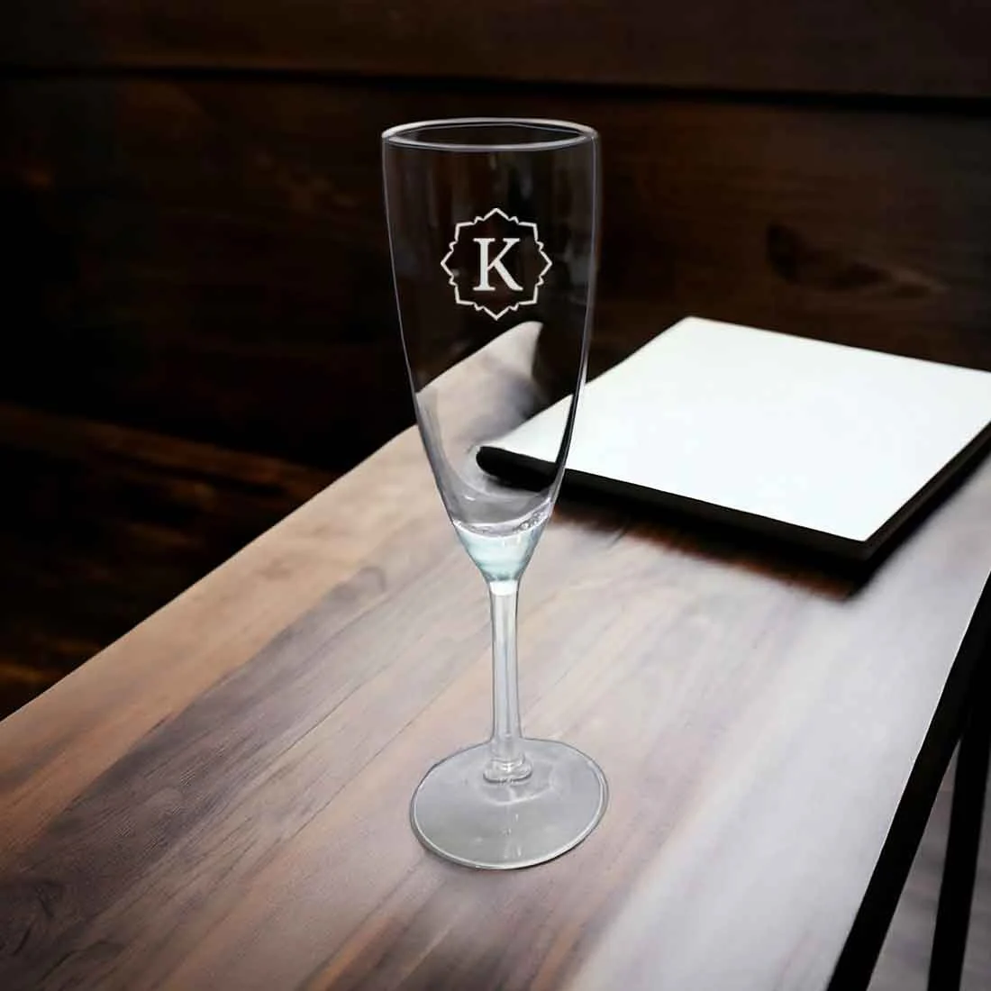 Nutcase Champagne Glasses with Name - Personalized Engraved Flute Glasses - Image 12