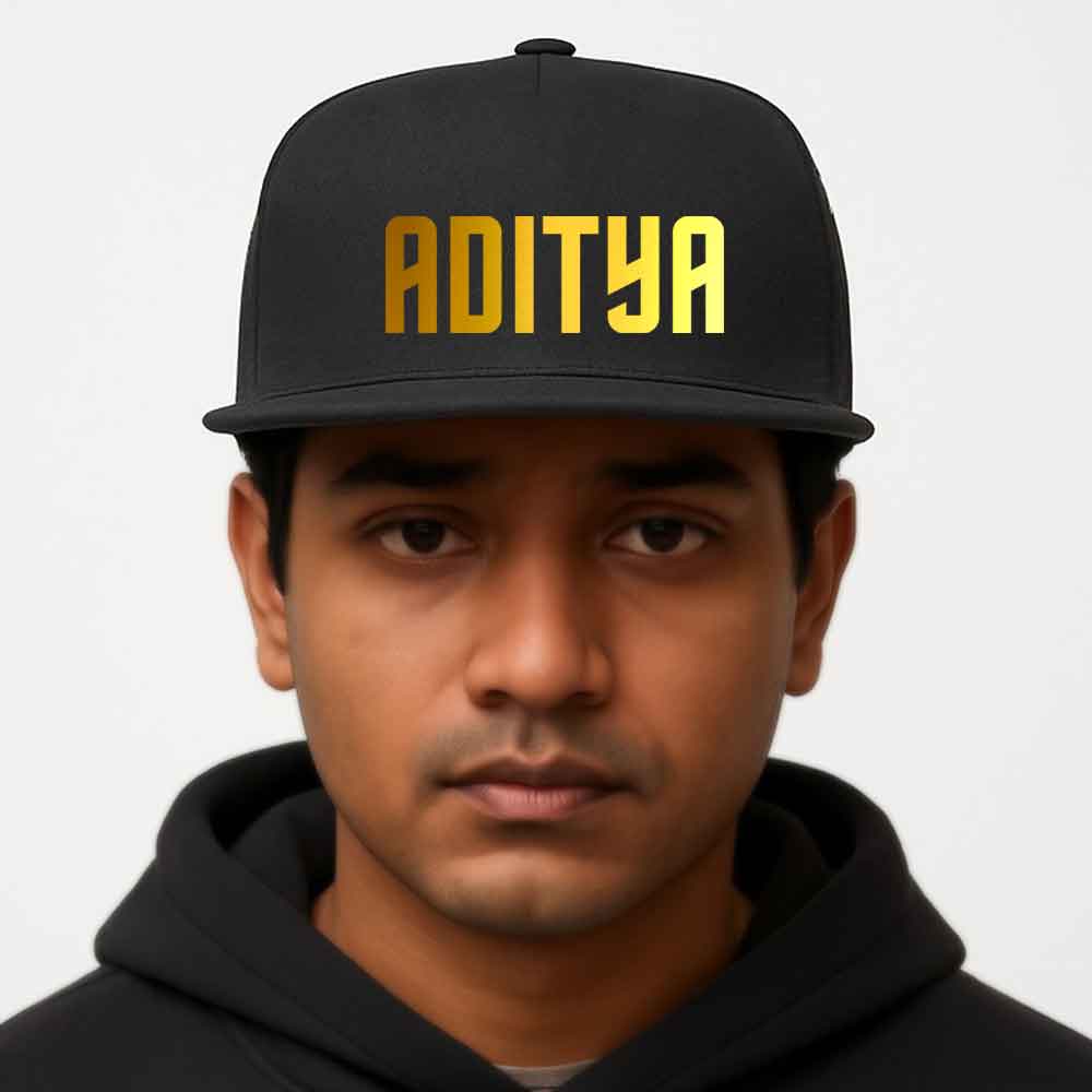 Nutcase Custom Brim Cap for Rappers –  Black Hip Hop Swag Caps