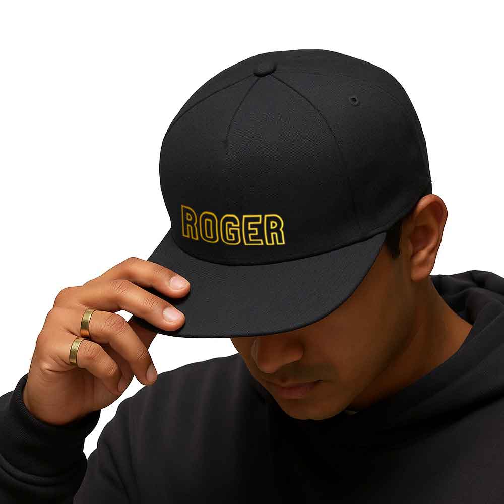 Nutcase Custom Swag Cap – Black Flat Brim Hip Hop Cap for Bold Street Style - Image 3