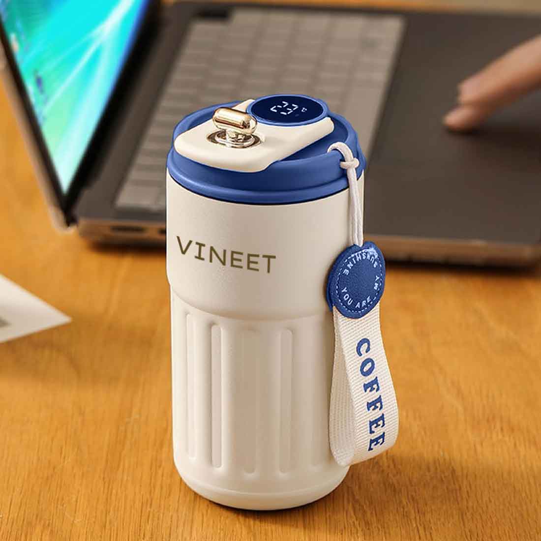 Nutcase Custom Travel Mug with Temperature Display-Made with 304 Stainless Steel-500ml