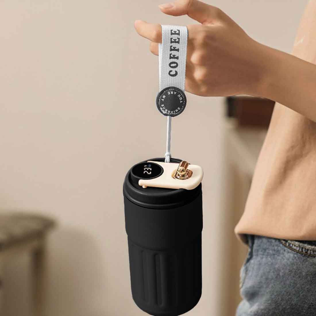 Nutcase Custom Travel Mug with Temperature Display-Made with 304 Stainless Steel-500ml - Image 9