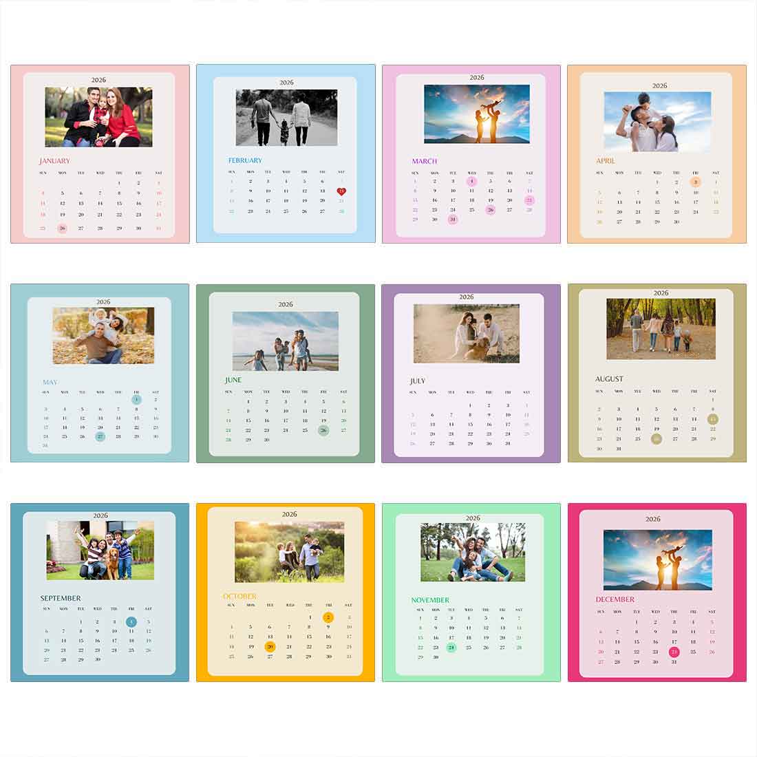 Nutcase Photo Calendar with Wooden Stand-Your Pics on Your Calendar - Image 5