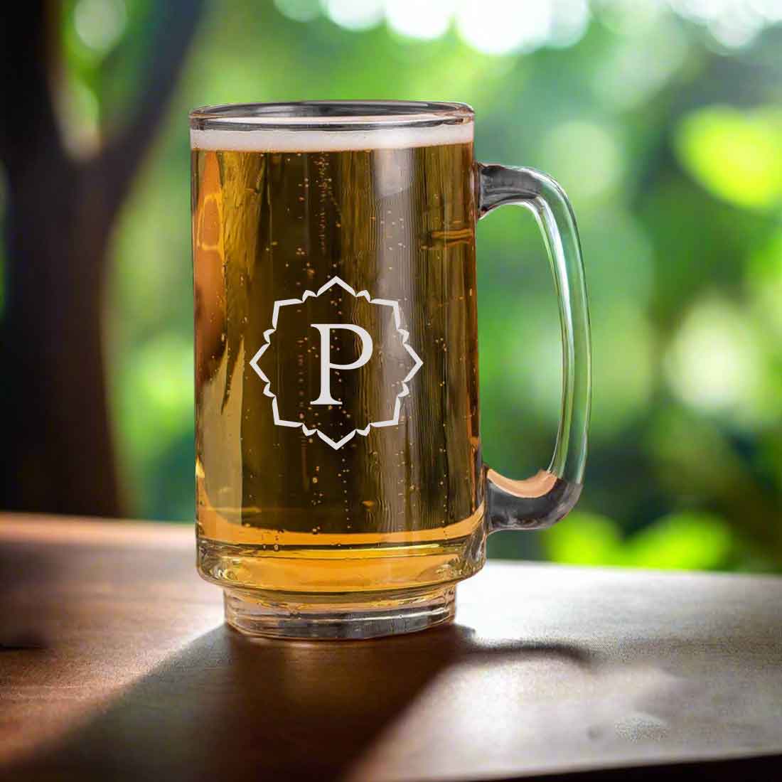 Nutcase Customized Beer Mug-Engraved Beer Cup with Initial - Image 5