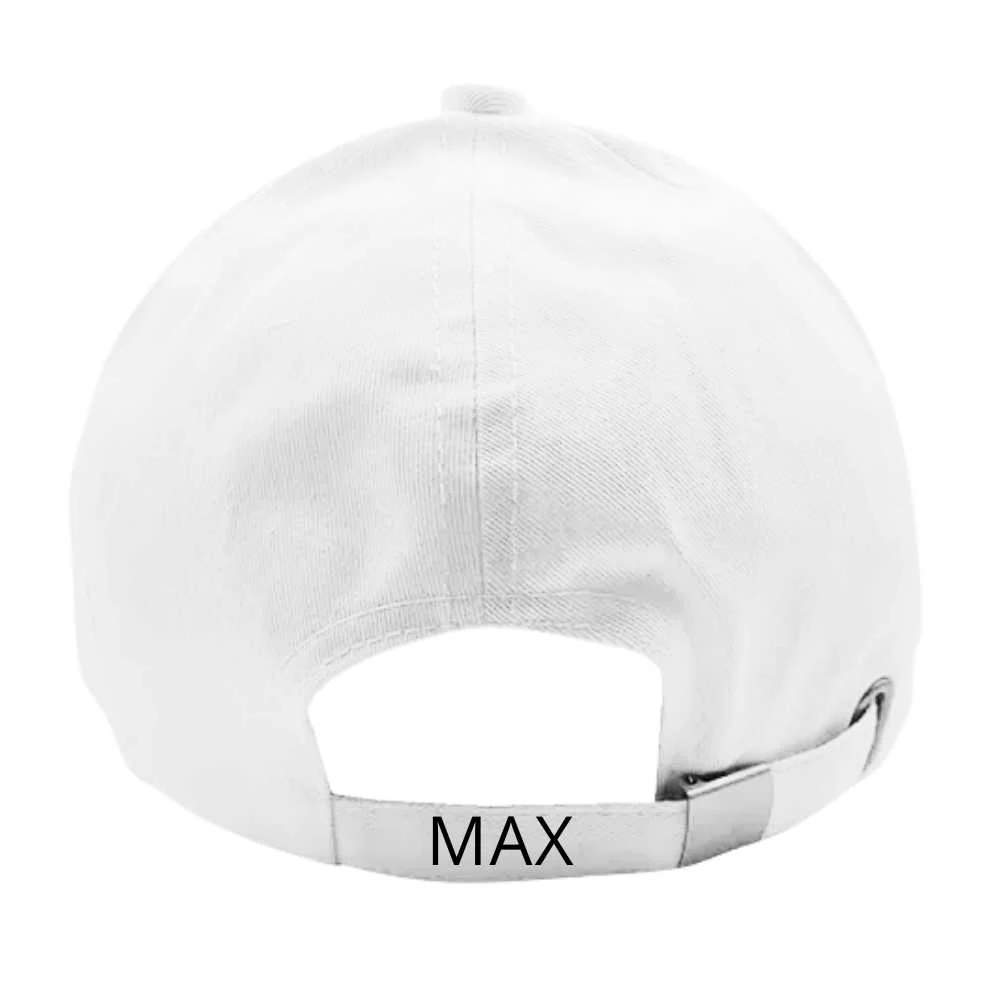 Nutcase Customized Cap with Name - Alien Design White Caps - Image 2