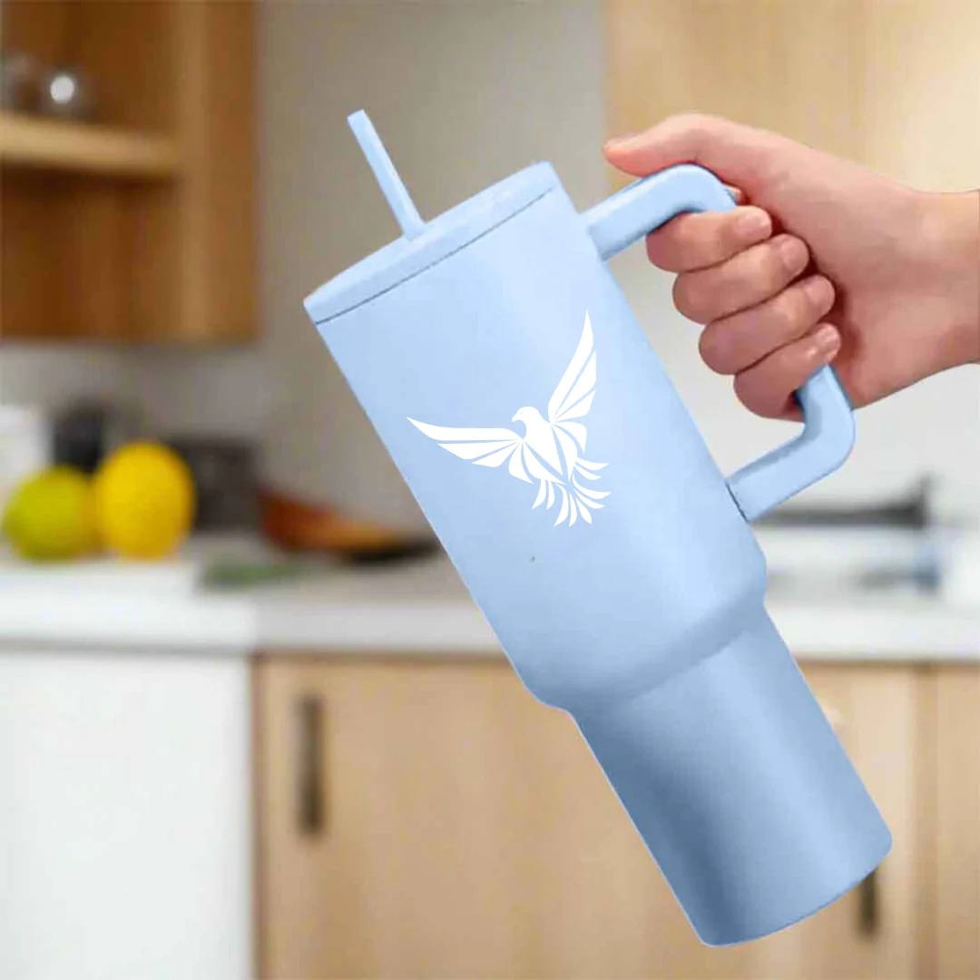 Nutcase Hot and Cold Water Tumbler with Logo and Name - Large Travel Cups 1200ml - Image 9