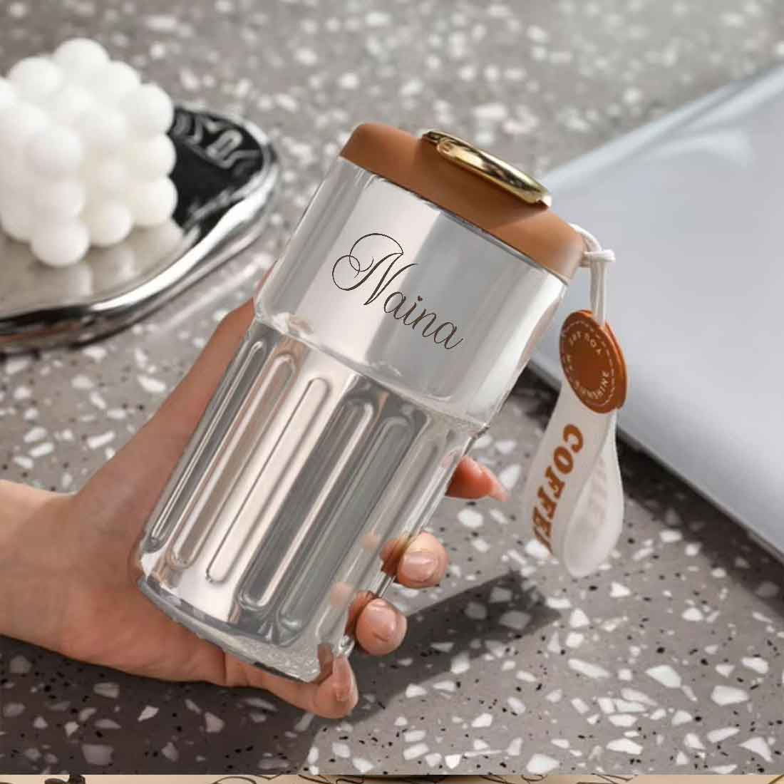 Nutcase Customized Insulated Coffee Mug - 500ml with Temperature Display | Made from 304 Stainless Steel - Image 4