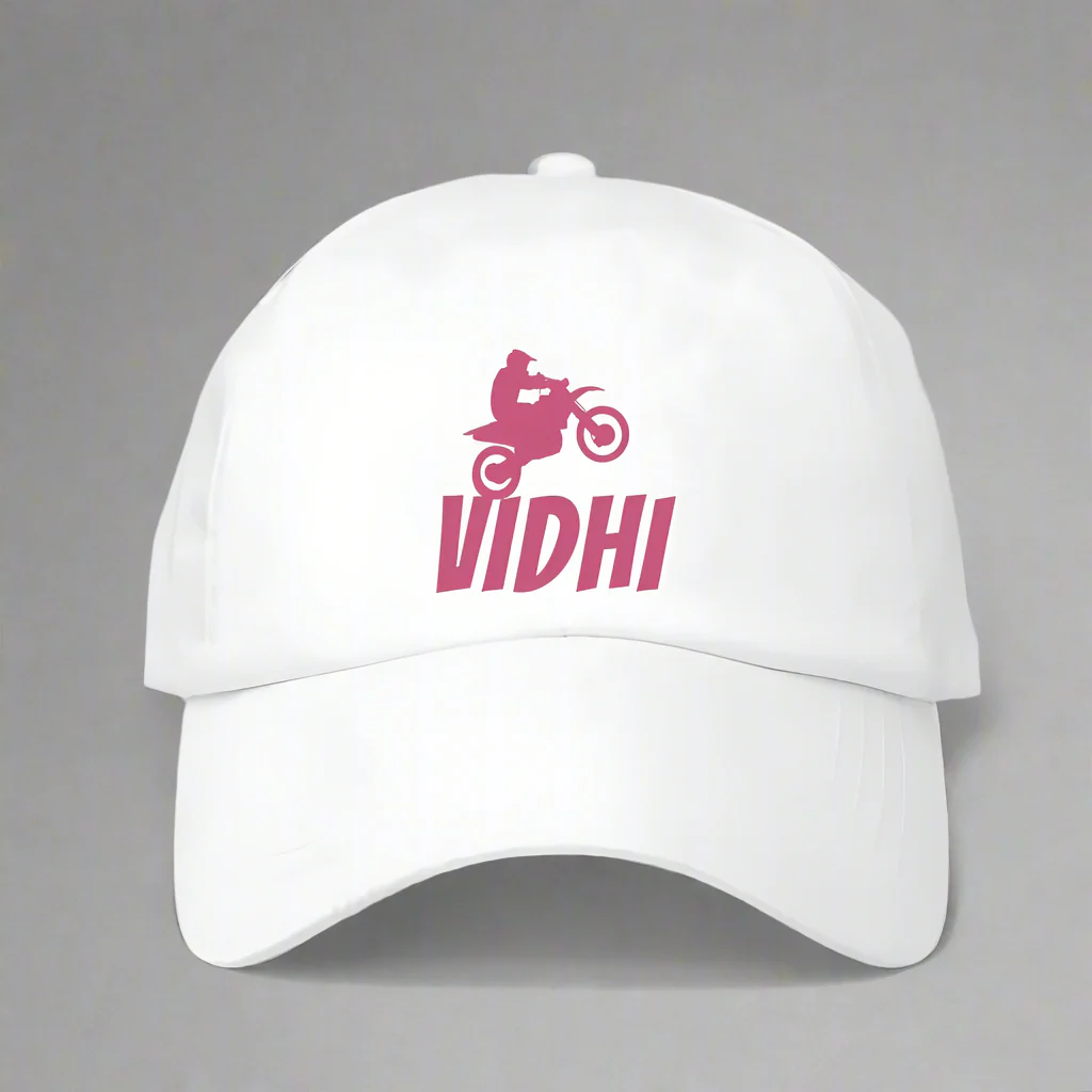 Nutcase Customized Name Cap - White Cap with Name for Bikers - Image 3