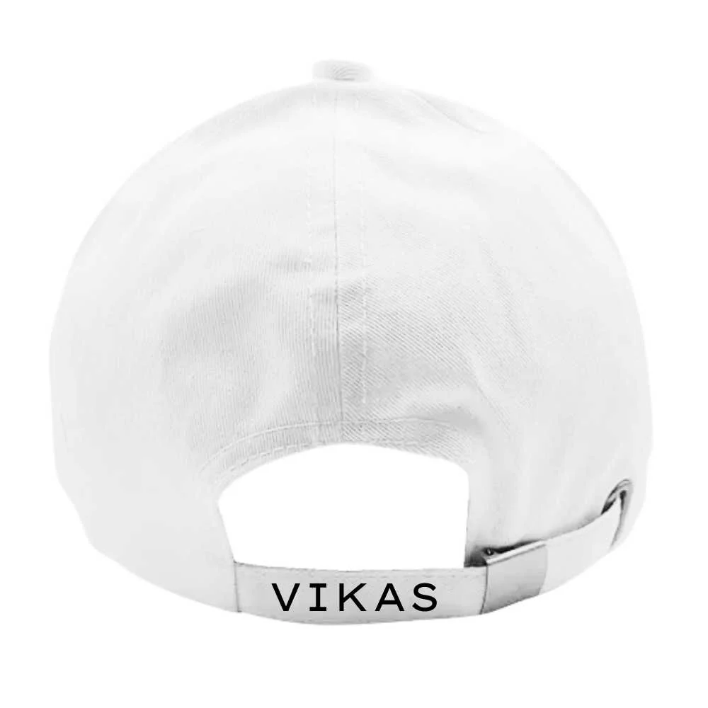 Nutcase Customized Name Cap - White Cap with Name for Bikers - Image 4