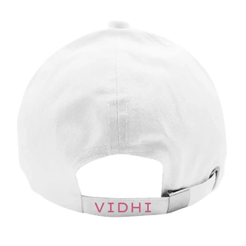 Nutcase Customized Name Cap - White Cap with Name for Bikers - Image 5