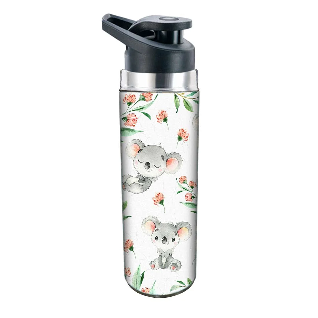 Nutcase Designer Stainless Steel Water Bottle with Waterproof matt Design Multicolor - 550 ML - Cute Koala - Image 2