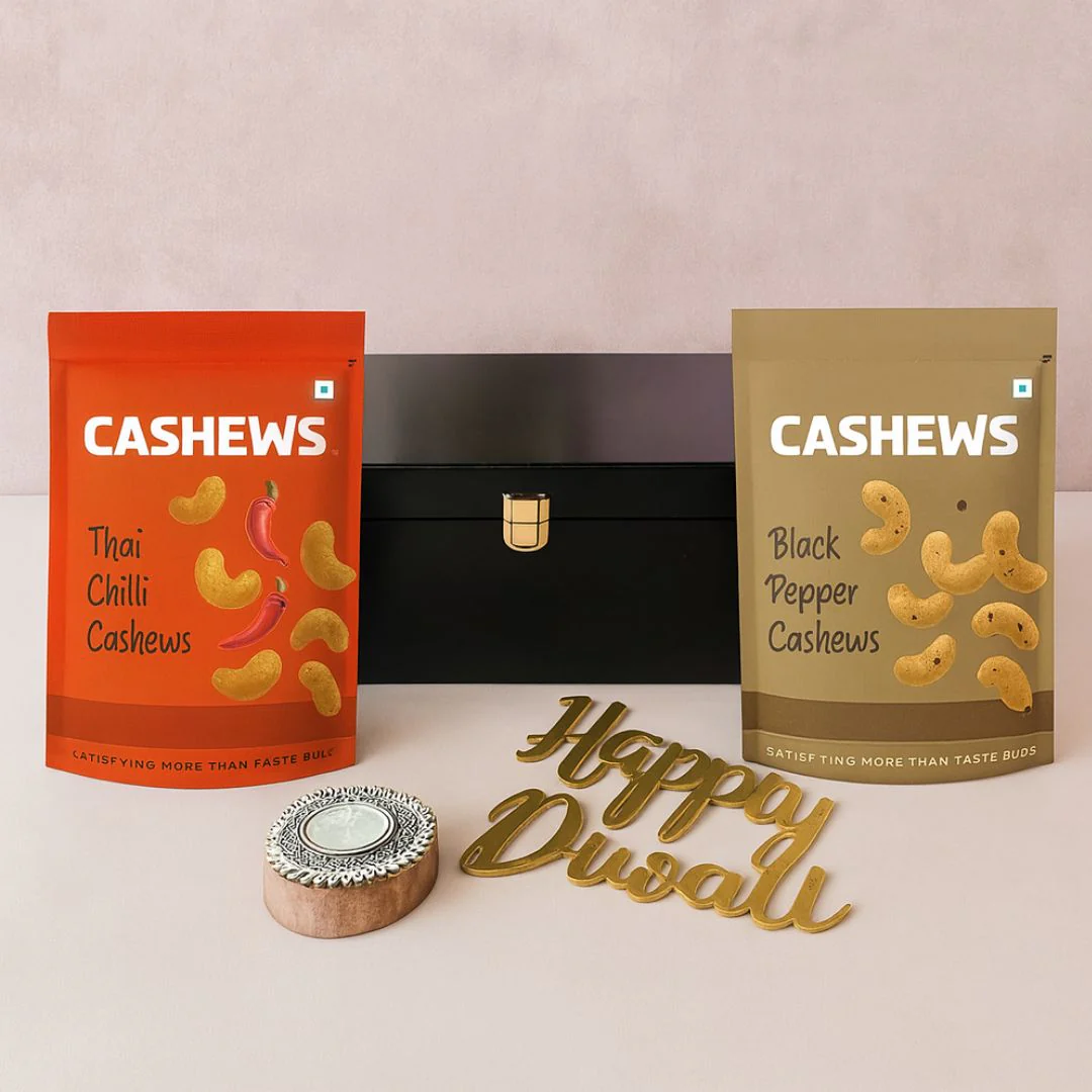 Nutcase Diwali Gift Box With Flavored Dry Fruits and Festive Candle - Image 3