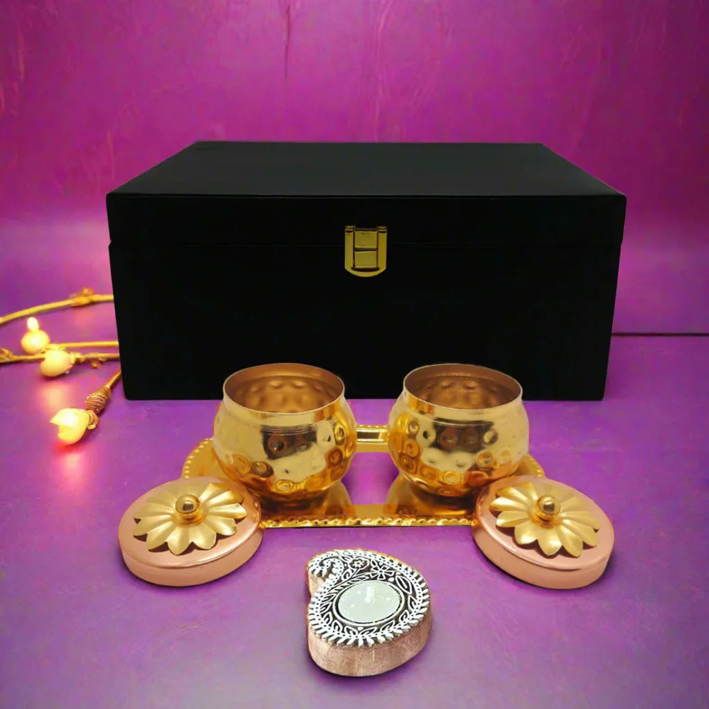 Nutcase Diwali Gift Set with Copper-Finished Jars and Premium Gifts Options - Image 4