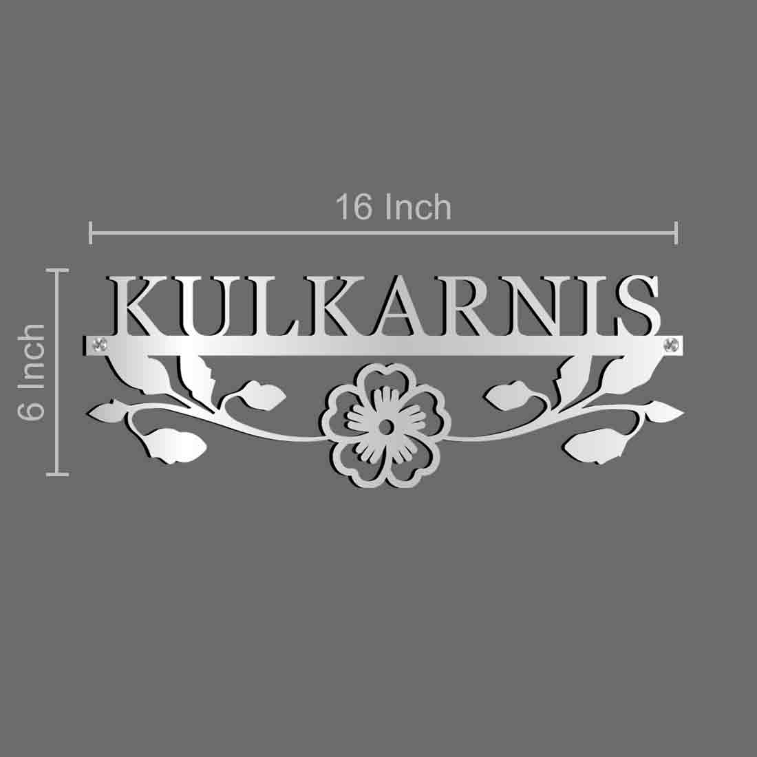 Nutcase Laser Cutting Stainless Steel Name Plate - Cutout Metal Name Board for Home - Image 7