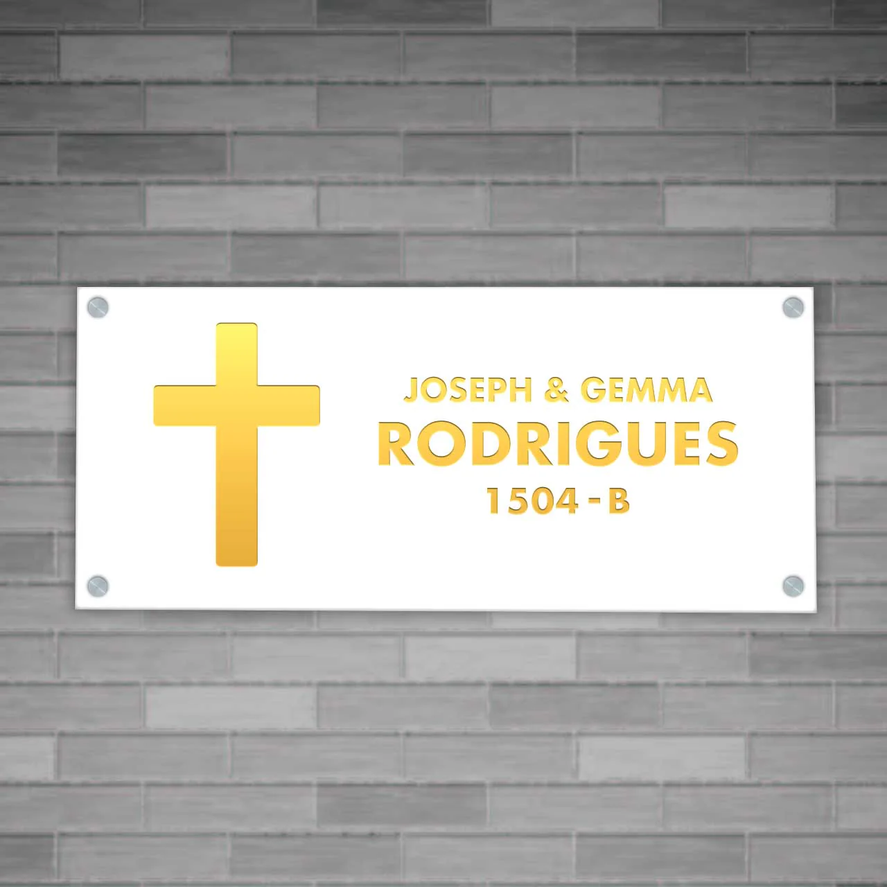 Nutcase LED Sign Name Plate-Jesus Cross Name Plate with Light - Image 3