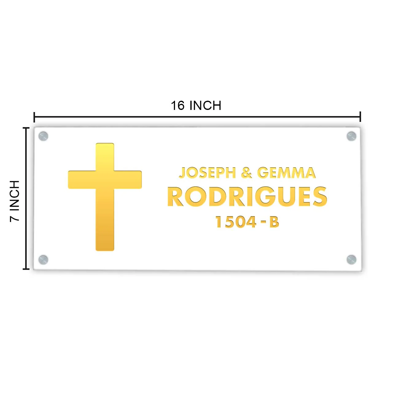Nutcase LED Sign Name Plate-Jesus Cross Name Plate with Light - Image 4