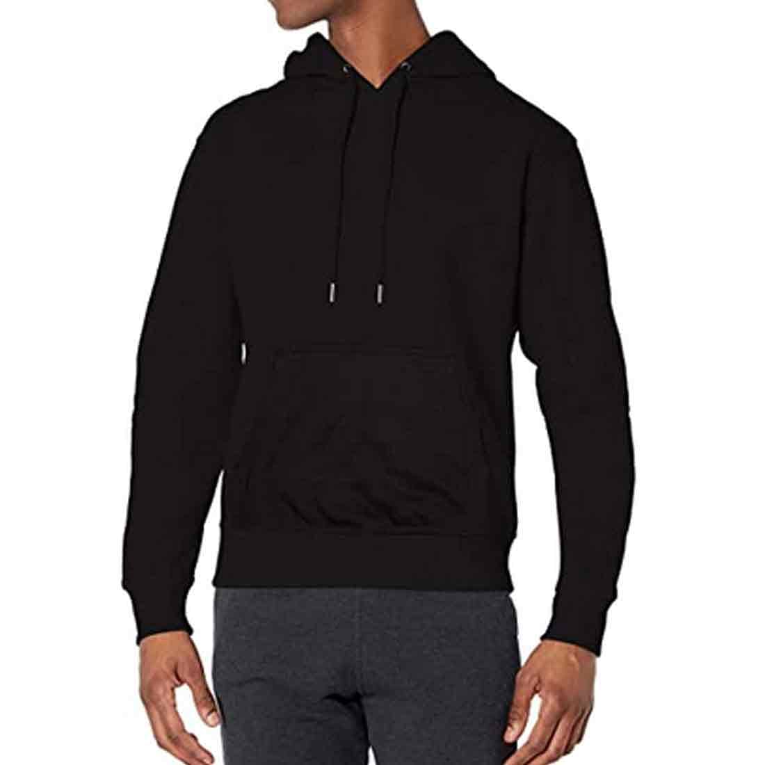 Nutcase Personalised Hoodies for Men Black Sweatshirt-Box Initial - Image 7