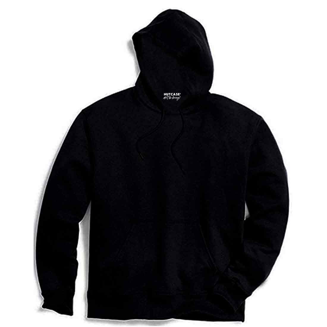 Nutcase Personalised Hoodies for Men Black Sweatshirt-Box Initial - Image 8