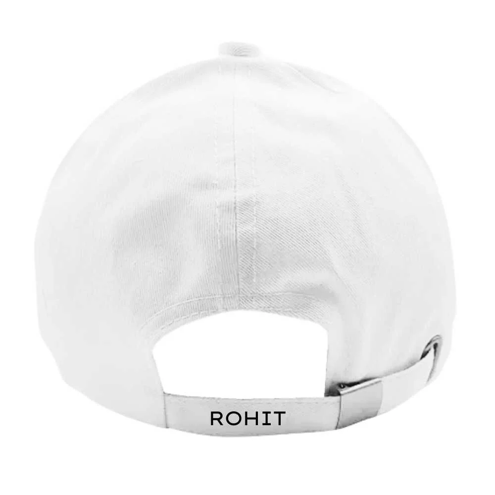Nutcase Name on Cap - Customized White Cap - Image 6