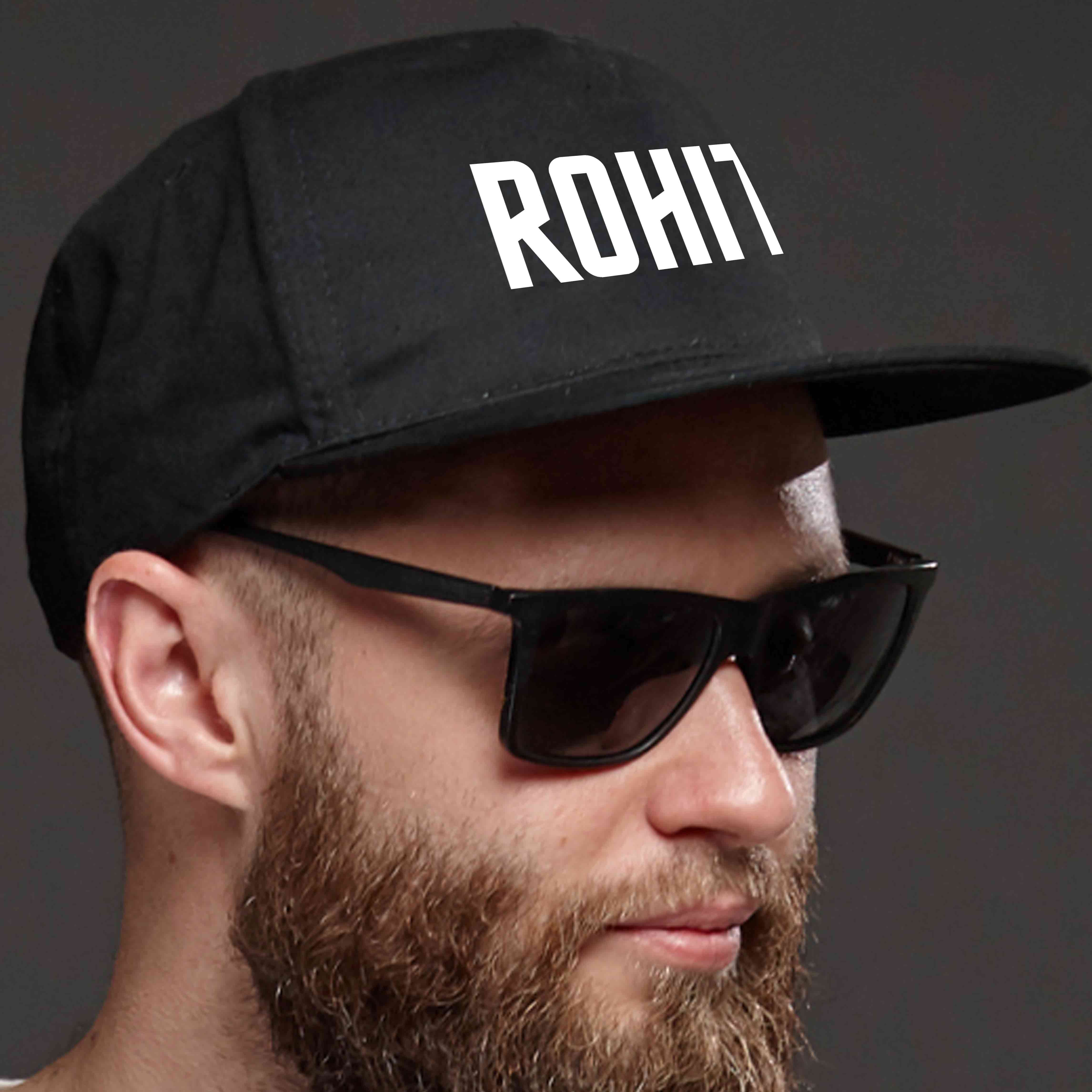 Nutcase Name on Cap - Customized Black Cap - Image 4