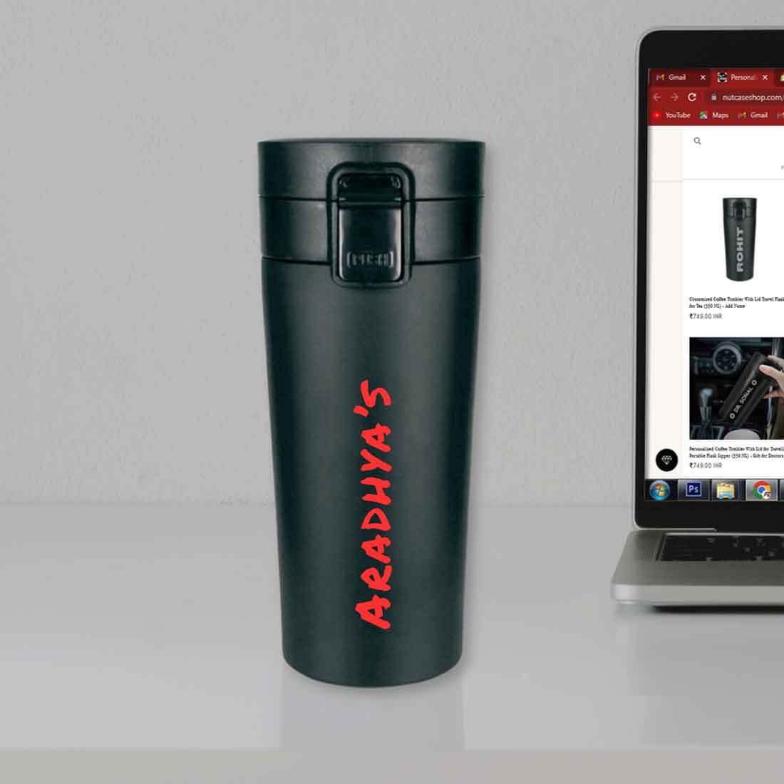 Nutcase Personalised Coffee Flask BPA Free-380ml Insulated Coffee Tumbler - Image 5