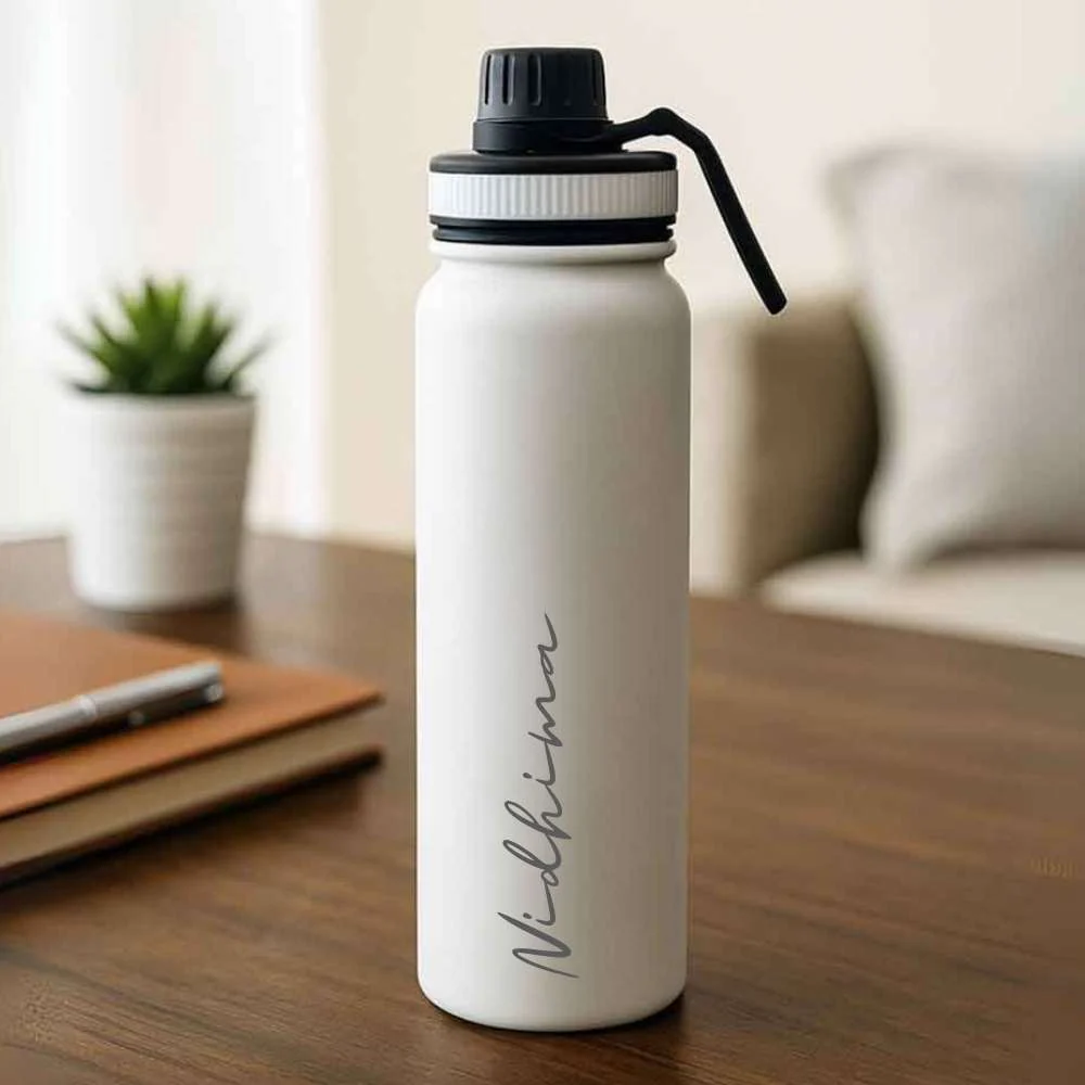 Nutcase Personalised Water Bottle 800ml Double Insulated Bottles with Name - Keeps Water Hot/Cold for Hours - Image 29