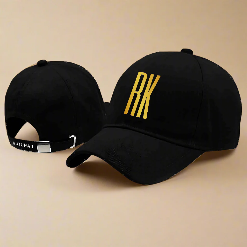 Nutcase Personalized Cap with Name - Black Cap - Image 2