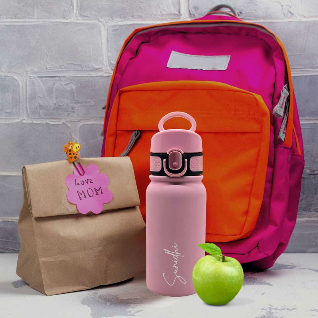 Nutcase Personalized Childrens Water Bottle Stainless Steel – BPA-Free, Insulated Bottle with Spill-Proof Design - Image 6