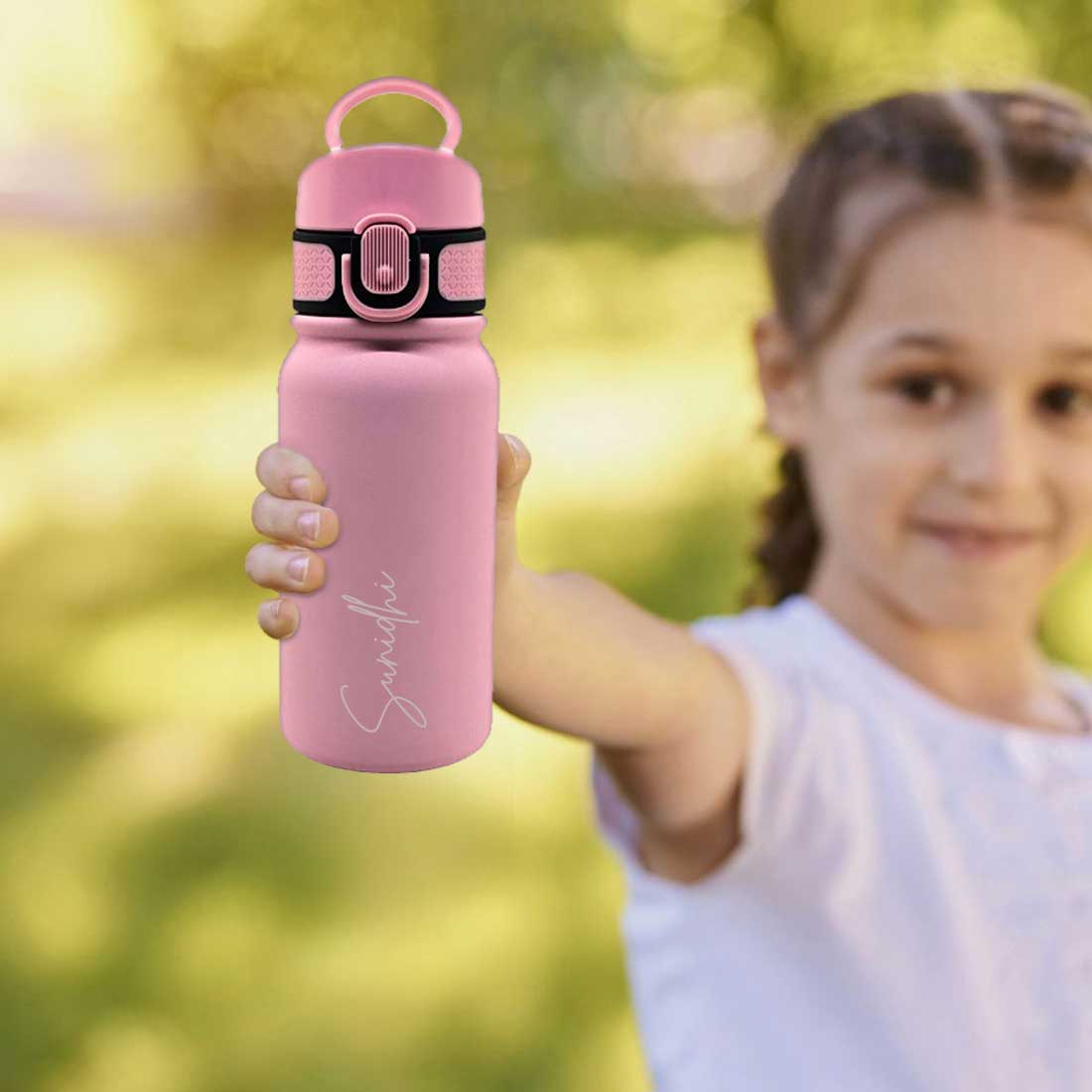 Nutcase Personalized Childrens Water Bottle Stainless Steel – BPA-Free, Insulated Bottle with Spill-Proof Design - Image 7