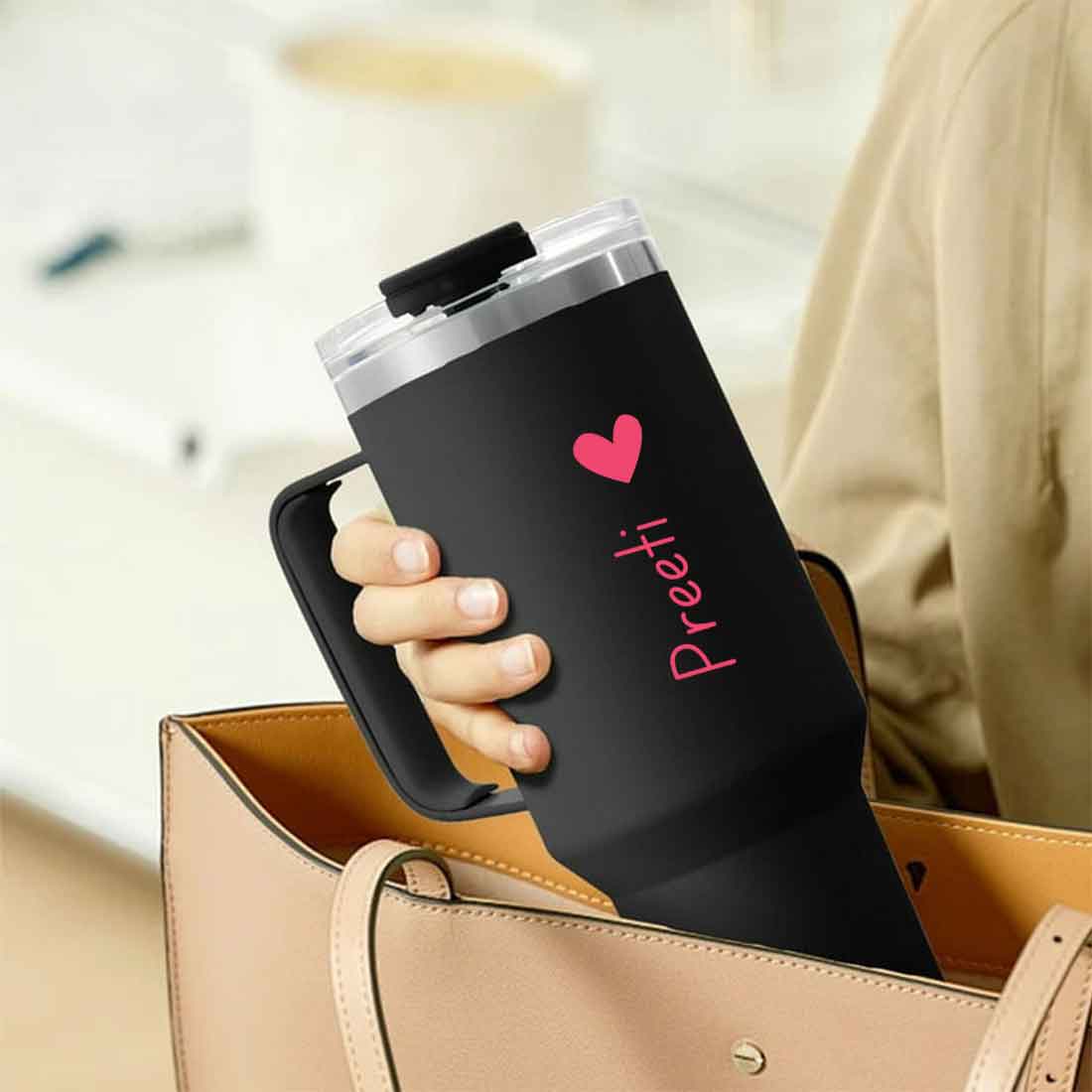 Nutcase Personalized Coffee Tumbler Large Insulated Travel Mug 1200ml - Image 5