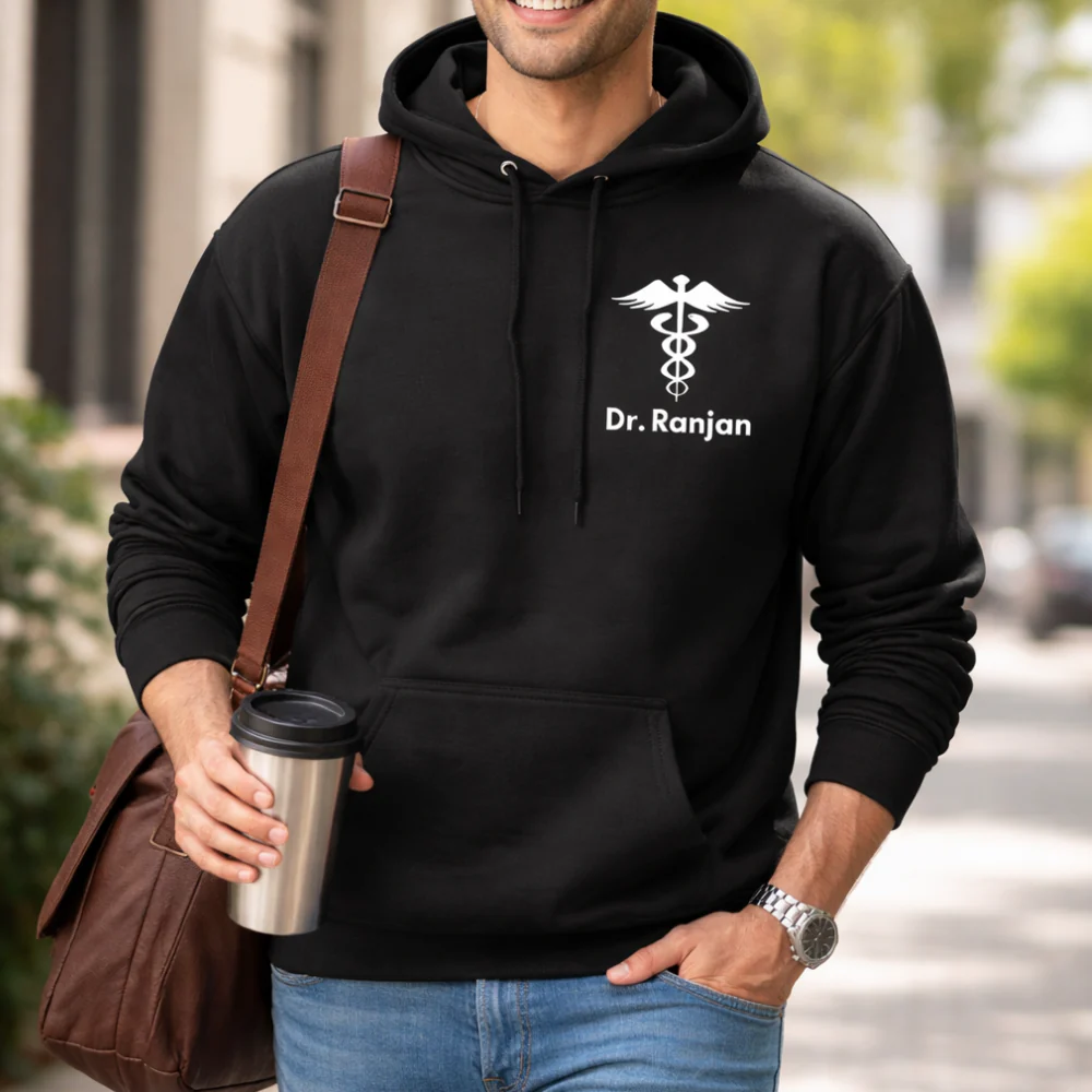 Nutcase Personalized Doctor Hoodie with Logo and Name - Image 2